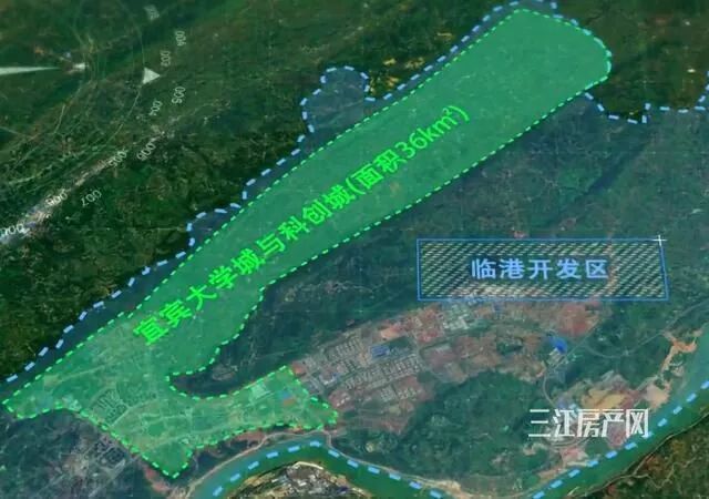 二期效果图走一波! 宜宾"双城"规划面积约36平方公里,也就是5.