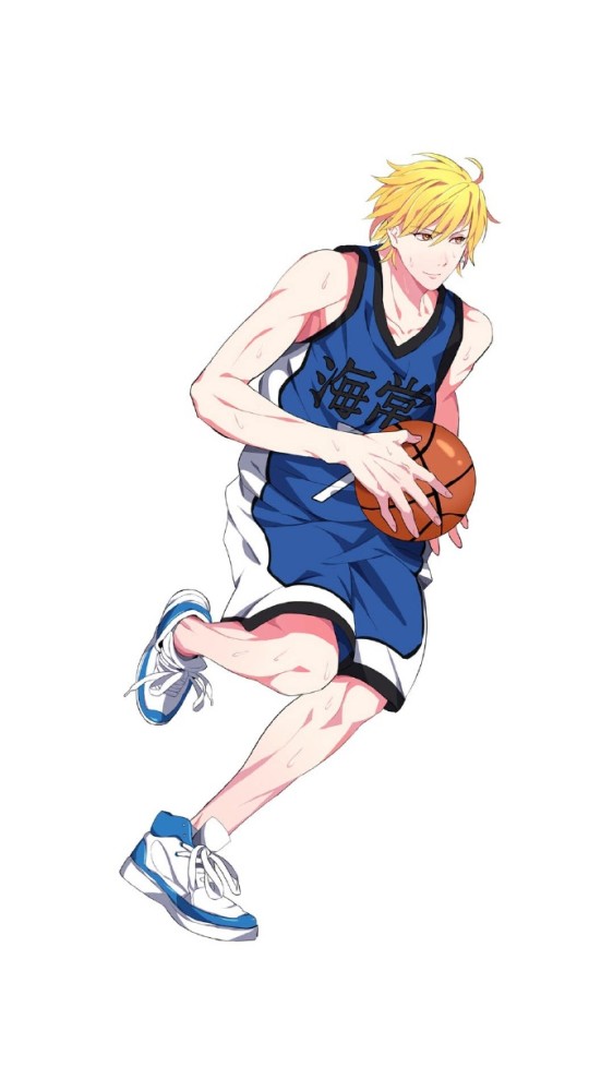 动漫图片,打篮球的男孩