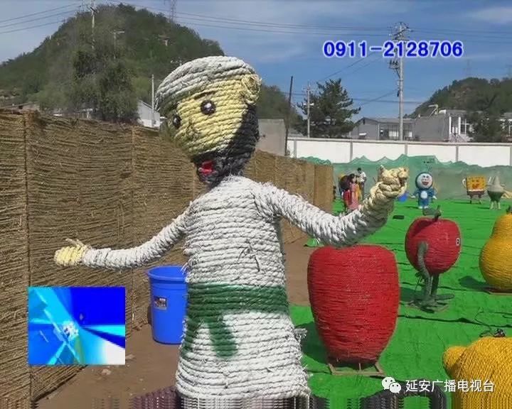 快来看这些稻草人造型太呆萌