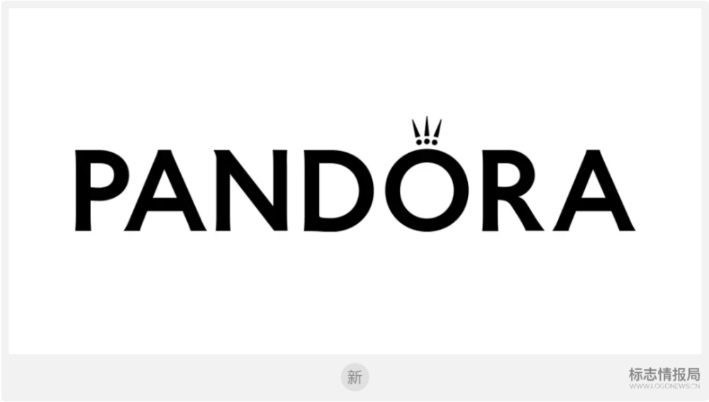 潘多拉pandora珠宝37年后启用新logo(附定制字体下载)