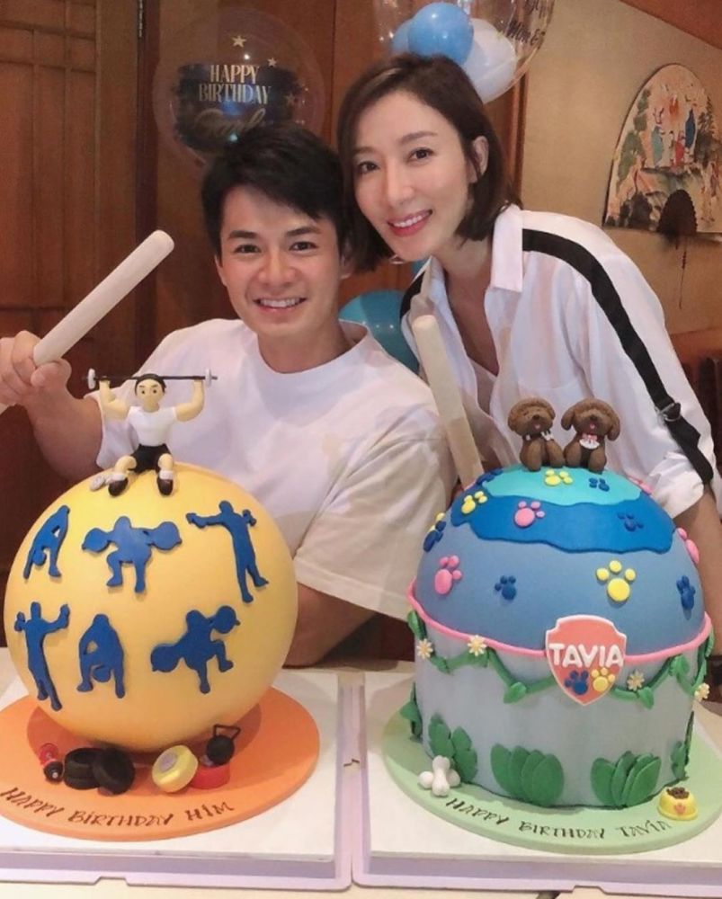 杨怡罗仲谦合体庆生甜蜜亲吻,女神小腹平坦无孕相