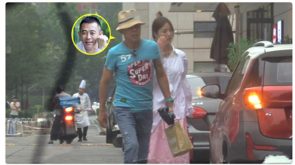 侯勇与娇妻聚餐独自躲开偷偷吸烟小20岁老婆身材发福疑怀孕