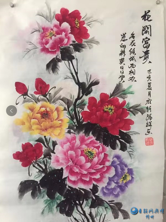 牡丹画家薛福祥 当代三晋牡丹王