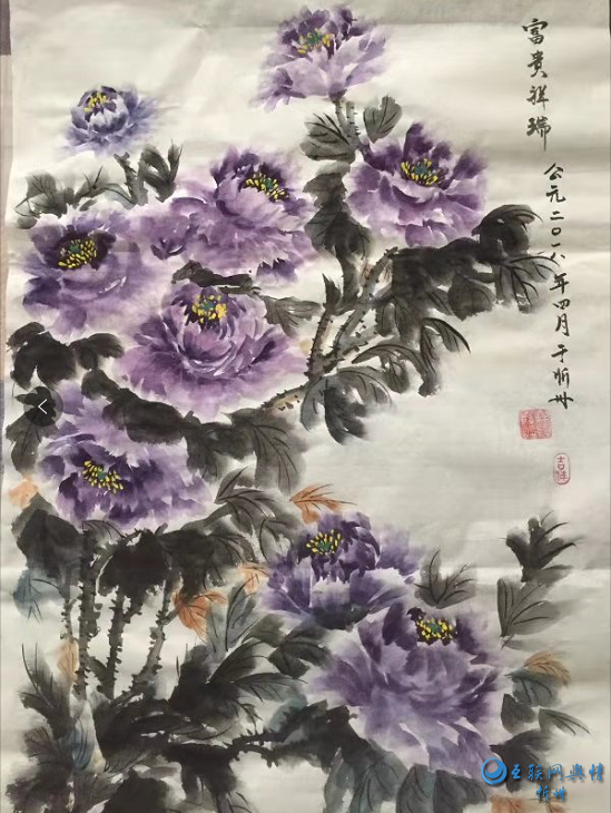牡丹画家薛福祥 当代三晋牡丹王