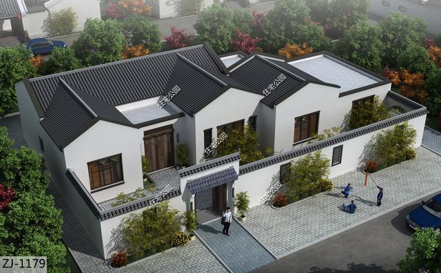 农村养老房还是一层好,这样的中式小院25万可建