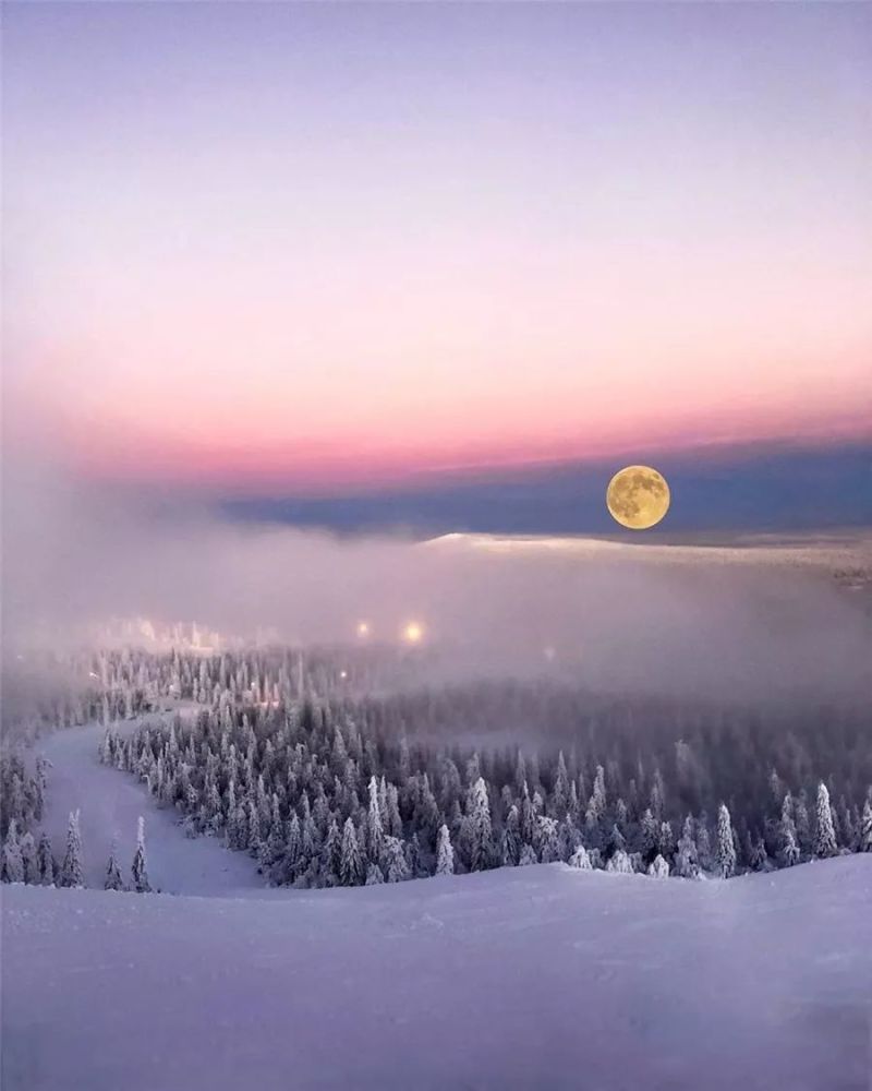 芬兰库萨莫 鲁卡山