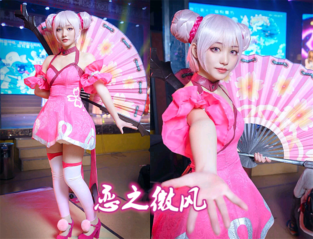 王者荣耀"小乔cos",躲过恋之微风,看到最后:美过天鹅