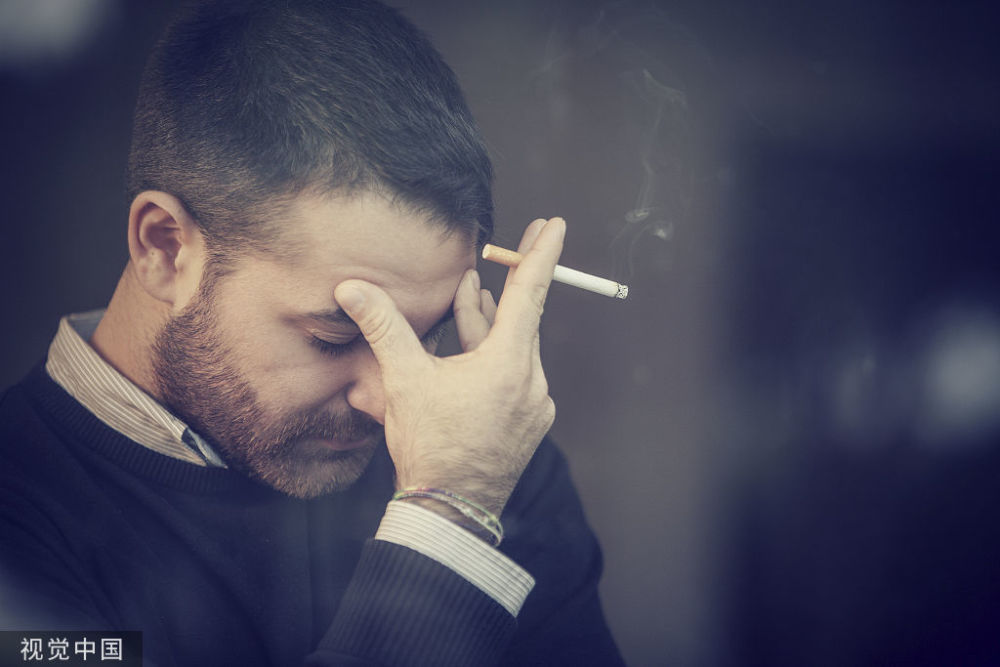 每天吸烟的人请自测烟瘾如果大于8分提示烟瘾很大戒烟很难