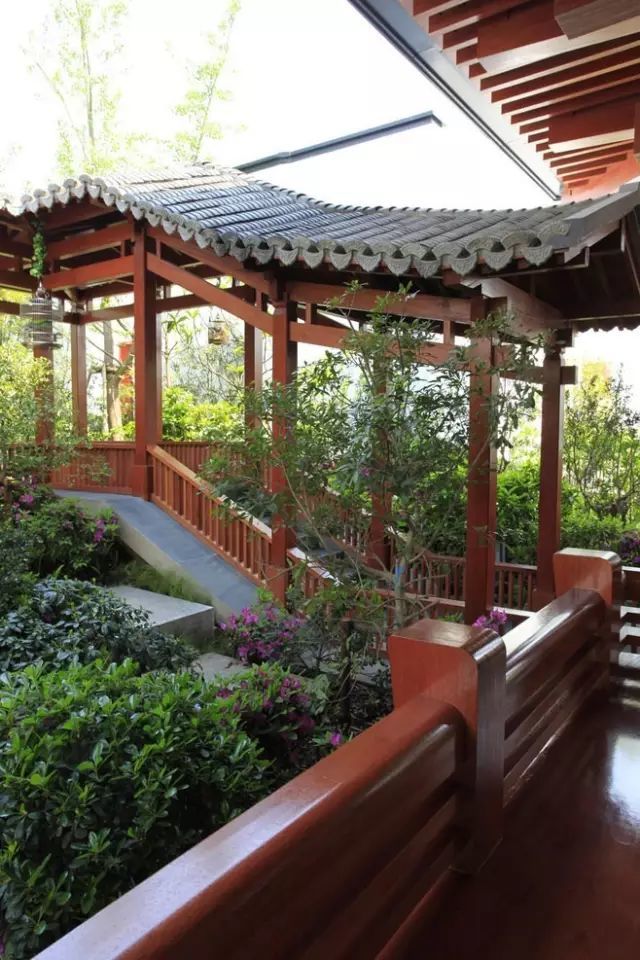亭廊,中式庭院里实用与景观的结合体
