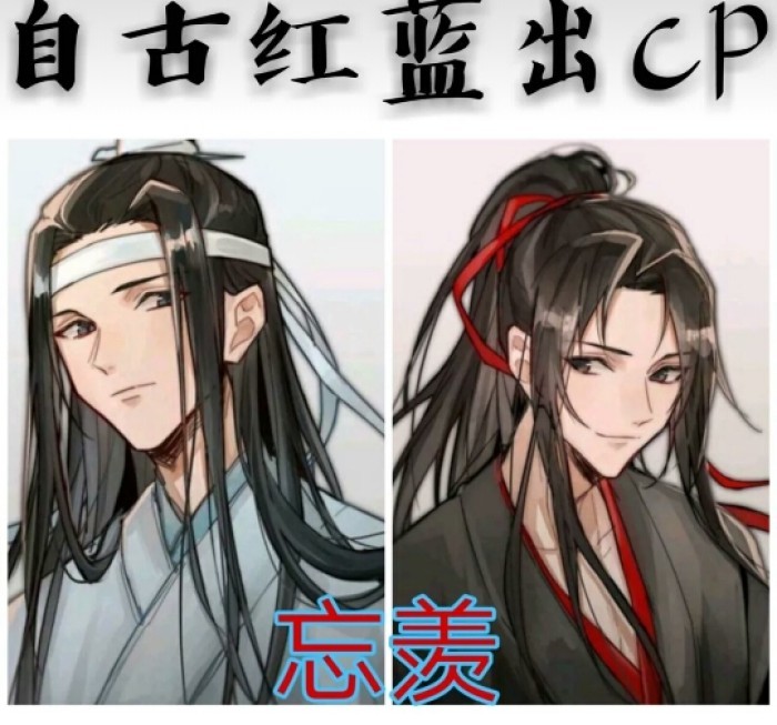 魔道祖师:自古红蓝出cp,黑白天生是一对儿,天然金紫成