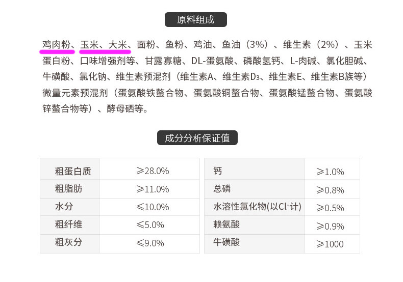 hungrycat猫粮教你分辨配料表中的套路