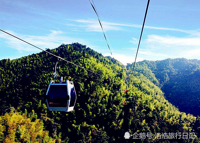 江西井冈山市笔架山索道,世界单段最长的索道,无限风光在险峰