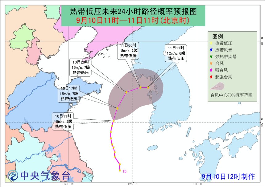 又来一个!我国上海以东再现台风胚胎,黄海东海天气不太平静