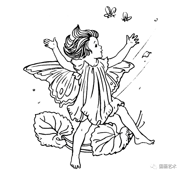 线描花仙子,太美啦!