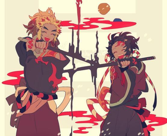 《鬼灭之刃》同人漫画:炭治郎觉醒火之神乐舞,炎柱