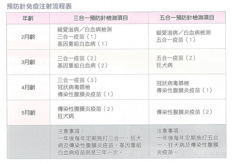 猫咪疫苗的详细手册