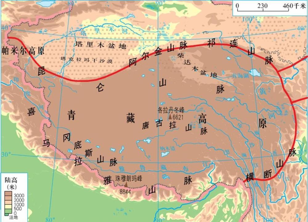 个自然区是西部干旱半干旱区和东部季风区),青藏高原地区湖泊数量众多