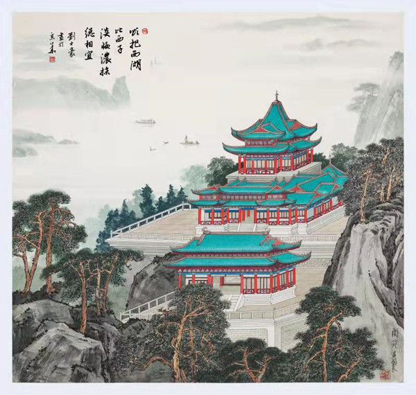 纵观道里,界画之神;工笔精妙,栩栩若真;丹青不老