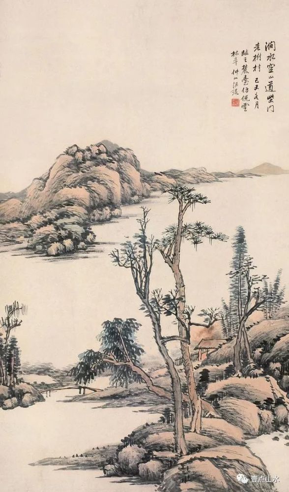 浅绛山水山水画的一种.
