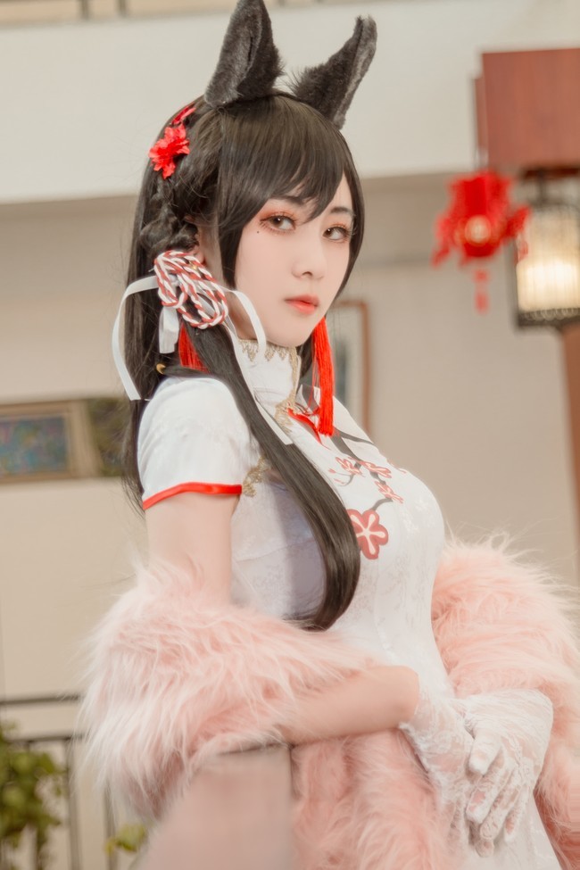 碧蓝航线 爱宕兽耳旗袍 小姐姐好漂亮!想带回家!