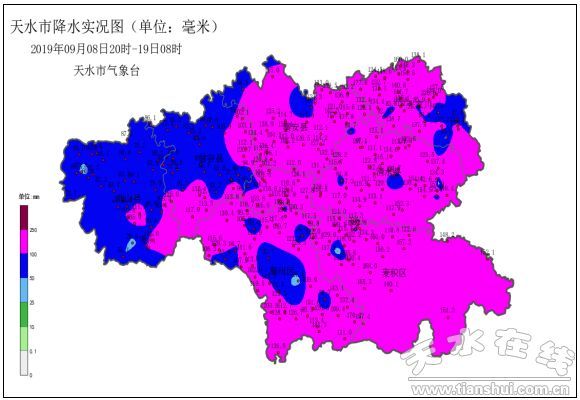 天水出现长达11天的阴雨天气,张家川最大降雨量在平安乡