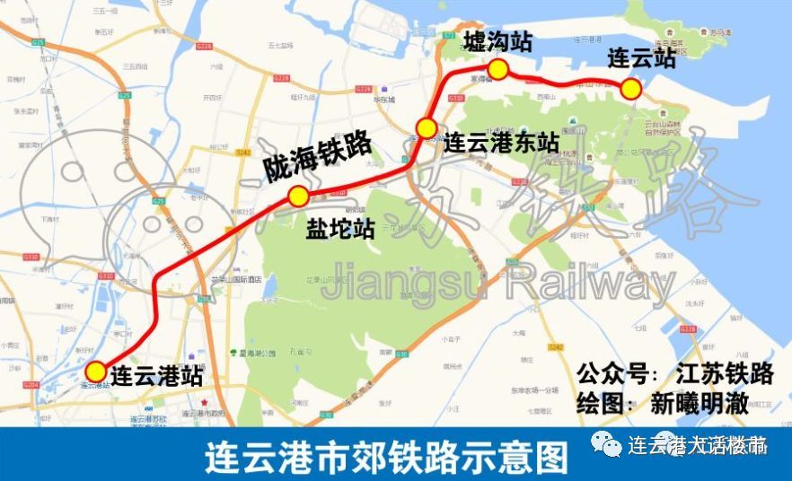 按照方案:连云港市郊铁路全长34.