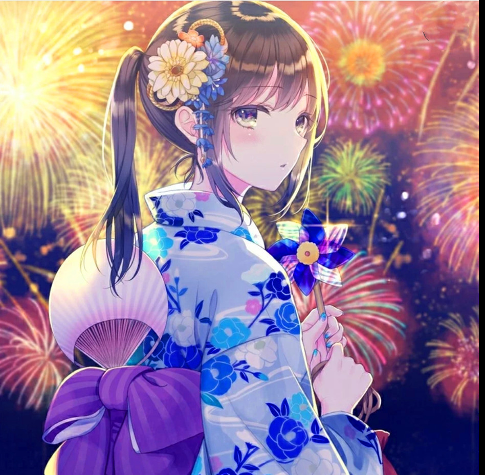 小姐姐,"和服风"的二次元头像来了,张张萌化你的心