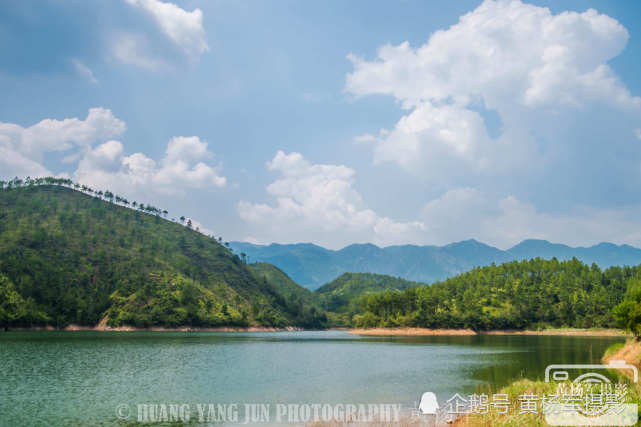 于都县下栏水库的美丽风光