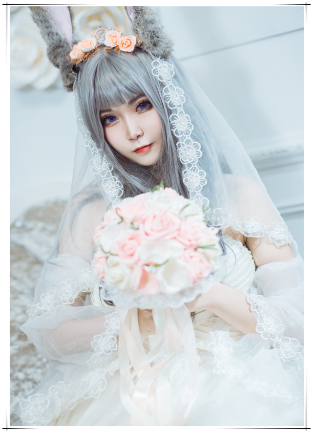 疯狂动物城cos:最喜欢的cp同框——尼克朱迪同人婚纱