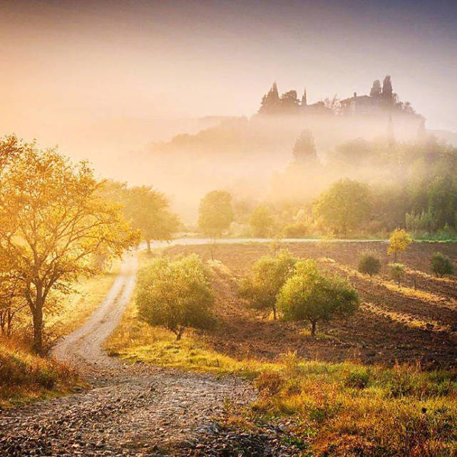 意大利小镇·tuscany美丽的田园风景