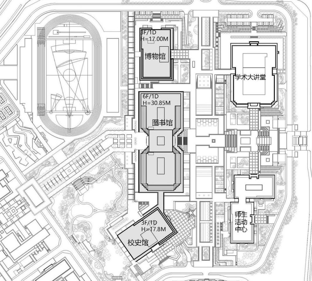 校园公共建筑规划设计:延安大学新校区/案例