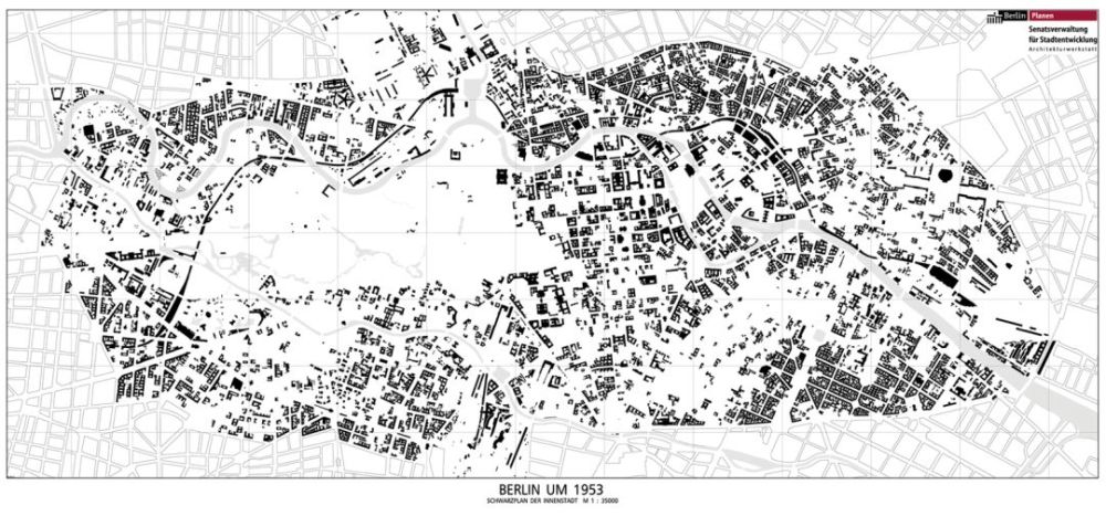 1953年柏林的城市肌理