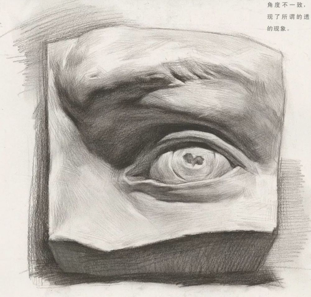 超强干货丨素描石膏像之眼睛的刻画