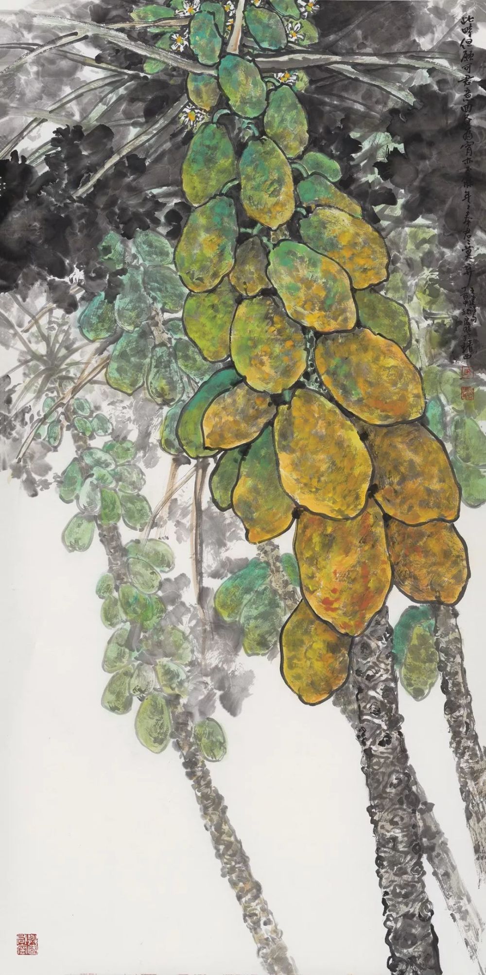 《年年奉君》138cm×68cm/木瓜
