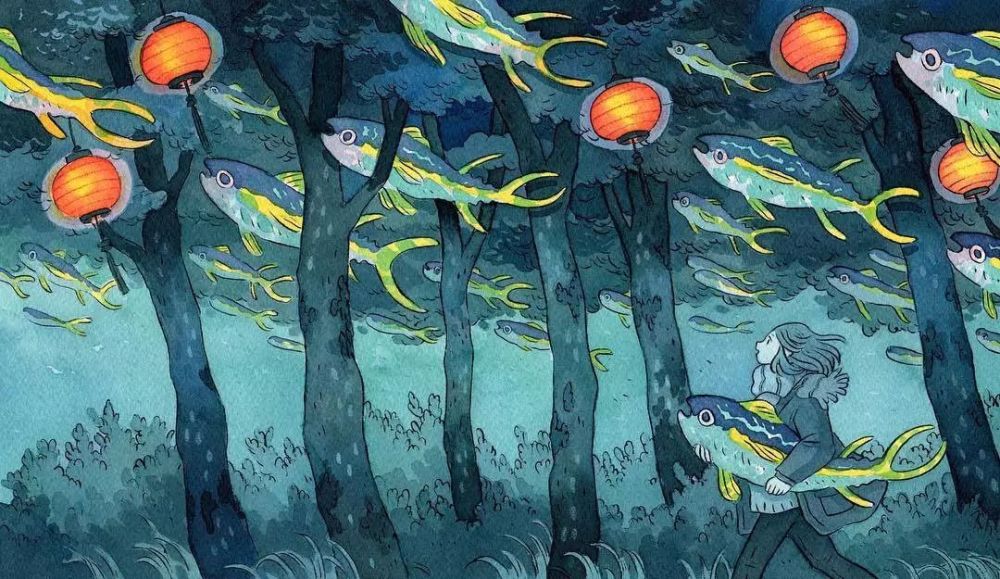 美图| 超美童话风插画,一起"走入宫崎骏梦境"