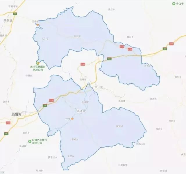 甘肃各个县的地图,你中有我,我中有你,还有一个像极了
