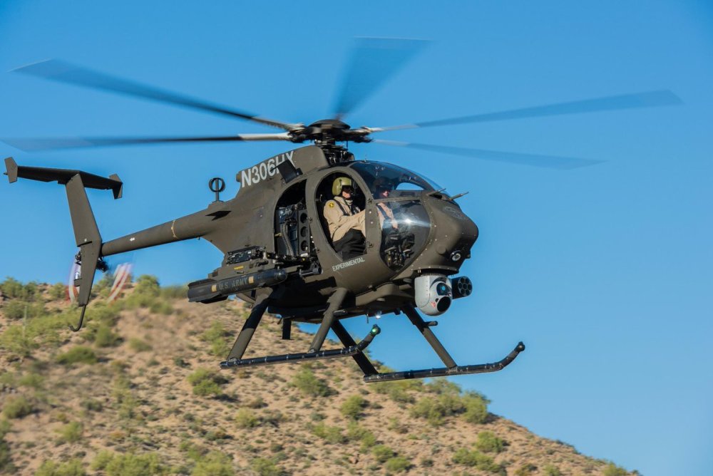 架ah-6i轻型攻击侦察直升机,这种轻型武装直升机将在泰国皇家陆军服役
