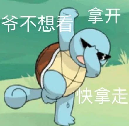 杰尼龟表情包-快走,快走,快别去丢人现眼了