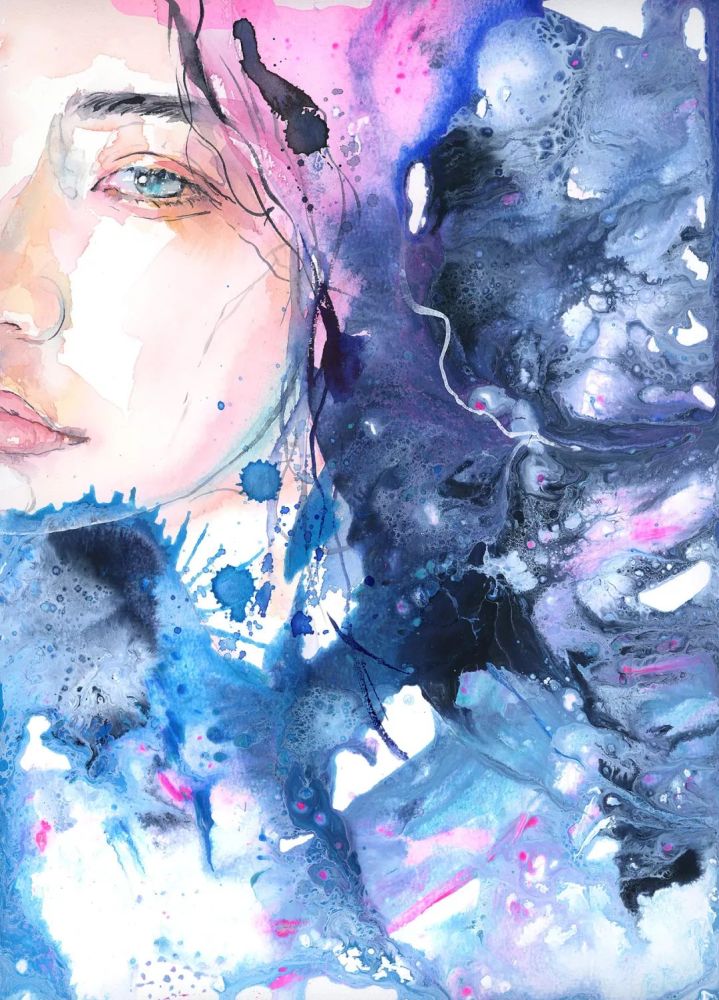 画出高级美!林闻琪 水彩人物的水墨意境