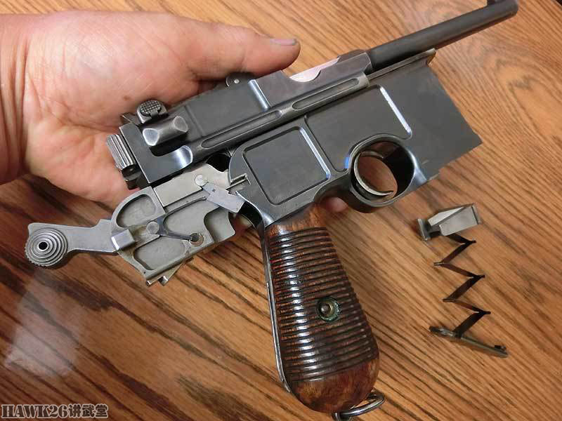 如何分解毛瑟c96手枪 著名的盒子炮只用一枚子弹就能拆成零件