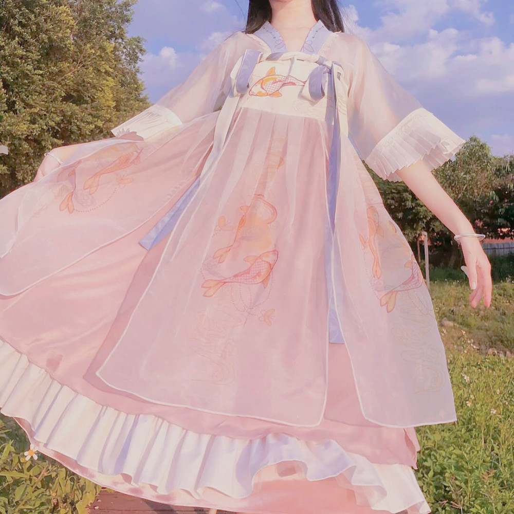 适合"洛丽塔双子"的闺蜜装,小清新遇上古典美,汉服仙女也心动