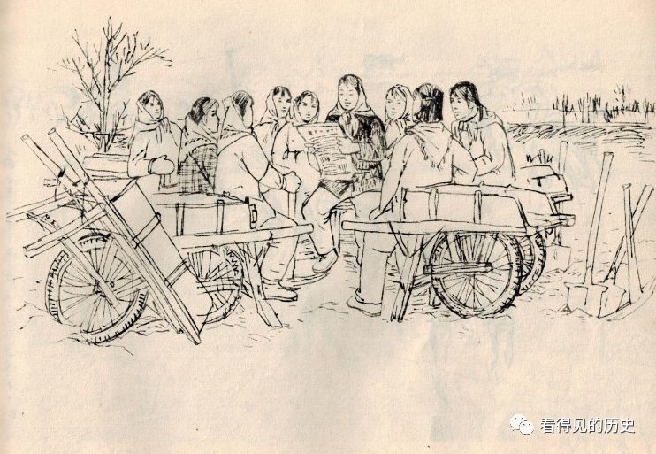 为革命种田 70年代美术速写 带你看看当年的农村生活