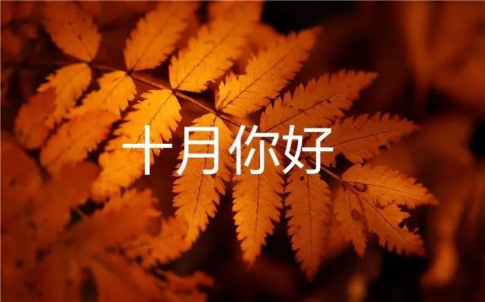 九月再见,十月你好.