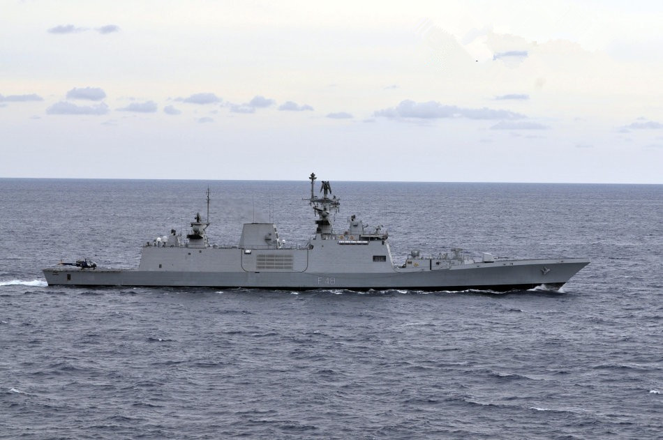 9月28日,印度海军p17a型护卫舰首舰"尼尔吉里"号(nilgiri)在孟买马扎