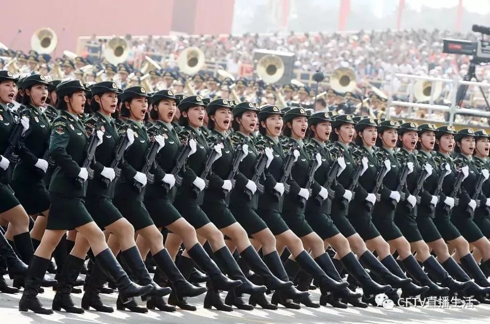 来自赤峰市林西县大水菠萝牧场 是国庆70周年阅兵 参阅女兵方队中的一