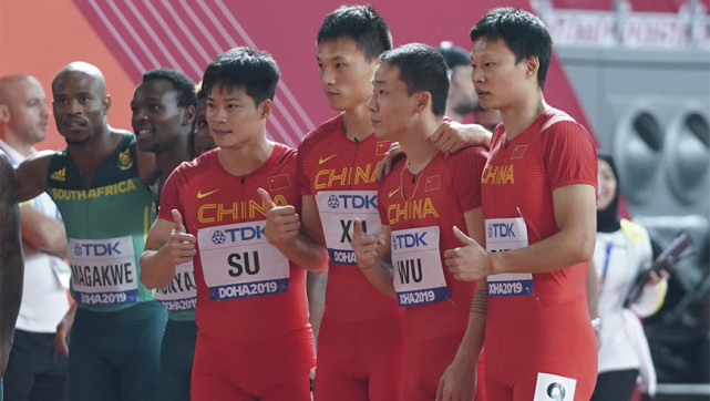 38秒07！中国男队4x100米接力第6 日本破亚洲纪录摘铜