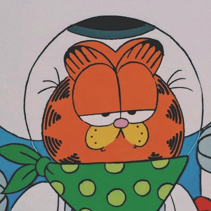 动漫头像:加菲猫,可爱啊!