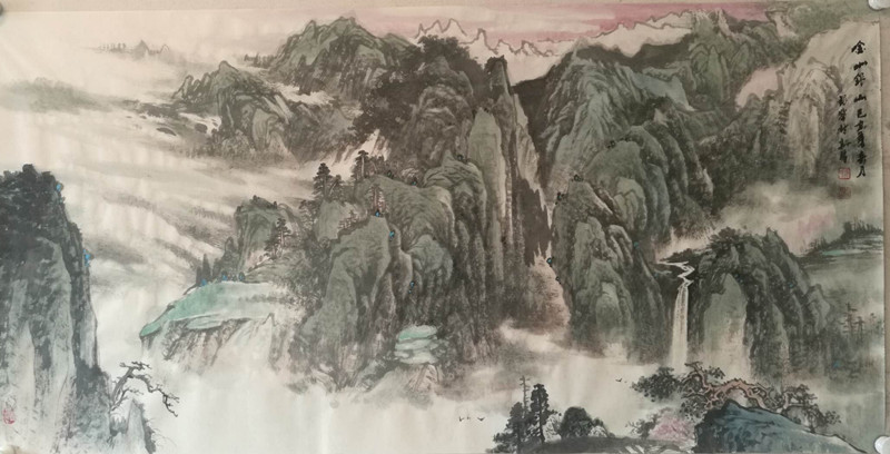 新疆山水画大师韩银学