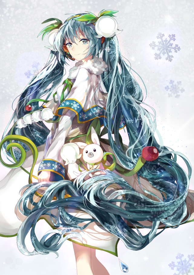 融入星空和冰雪元素的"初音未来"公主殿下