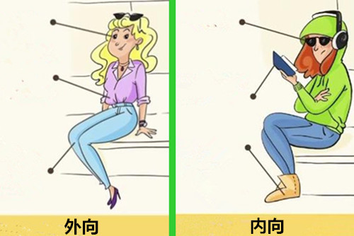 通过10幅插画完美诠释出:性格外向与内向在对待生活上的差别